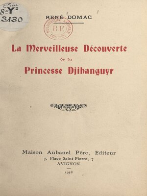 cover image of La merveilleuse découverte de la princesse Djihanguyr